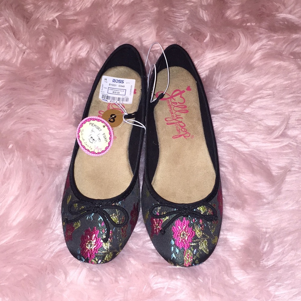 Jellypop Oriental Silk Flats 8